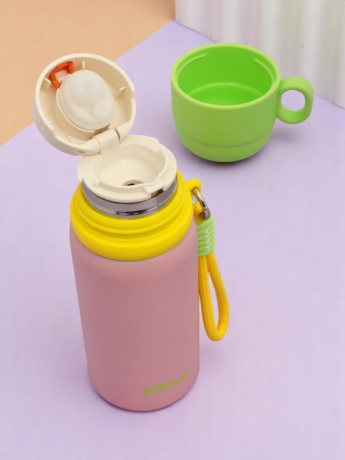 Royalfashion Termosmug termopottiga Happy Smile tassiga