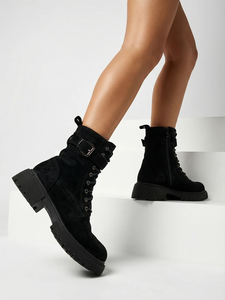 Women's Eco-Suede Ankle Boots Ubill