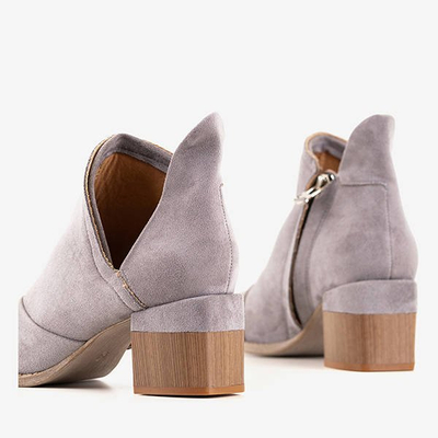 Gray women's ankle boots Jeneuer - Footwear