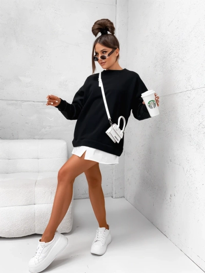 Женский хлопковый свитшот Royalfashion с отстегивающейся нижней частью