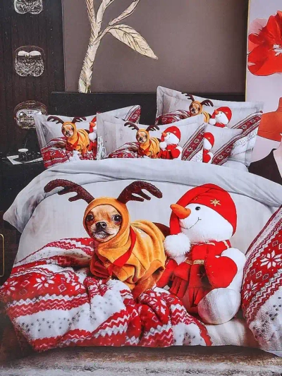 Royalfashion Christmas bedding set 160x200 complete 3-PIECE