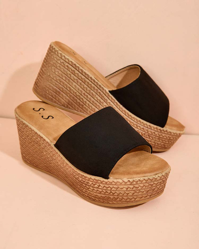 Royalfashion Women's flip-flops on a platform and anchor Albavia