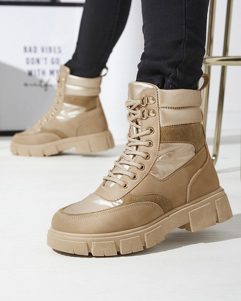 Helepruunid naiste isoleeritud trapperisaapad Kasemi- Jalatsid