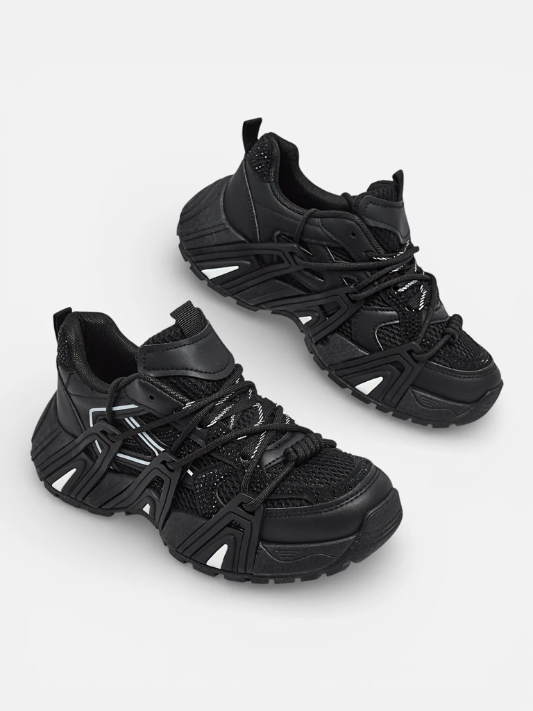 Naiste Tossud Athena Mustad Sünteetilised Sportlikud Igapäevaseks Kandmiseks