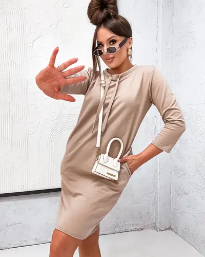 Royalfashion Cotton naiste kangast mini Kleid