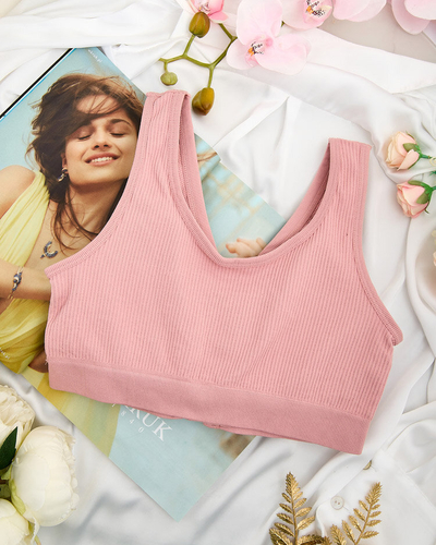 Royalfashion Women's ribbed sports bra