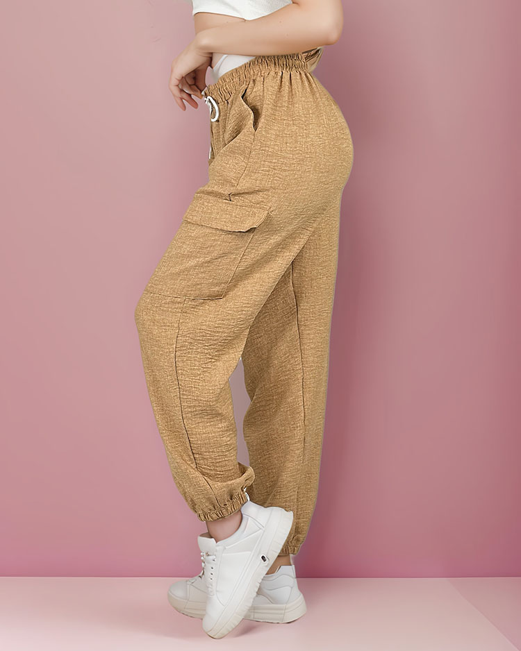 Royalfashion Women's wide pants with pockets