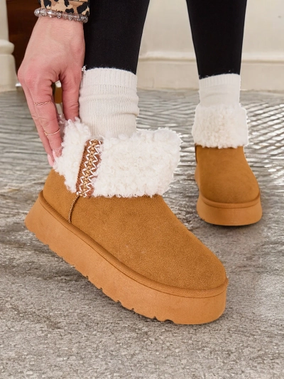 Royalfashion Women's snow boots with fur Rovvoy