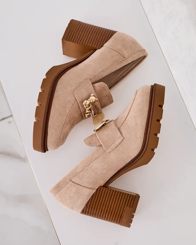 Royalfashion Women's high stiletto moccasins Nezii