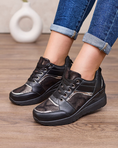 Royalfashion Women's sporty sneakers on platforms Tericas