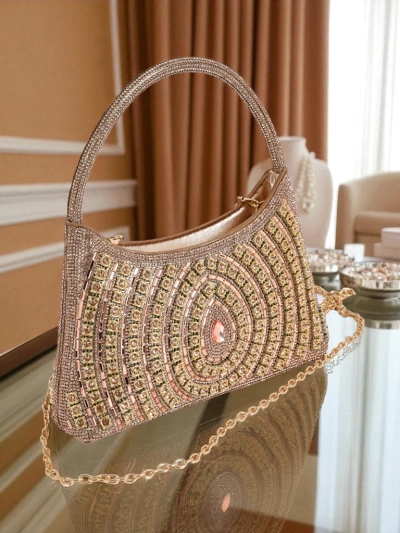 Royalfashion Women's Clutch Bag with Zirconia Sova Glint