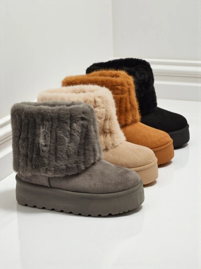 Women's snow-style boots with fur Irelle