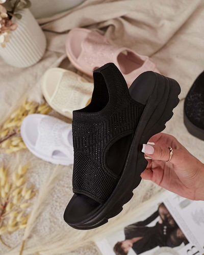 Royalfashion Naiste sandaalid tsirkoonidega Alebin