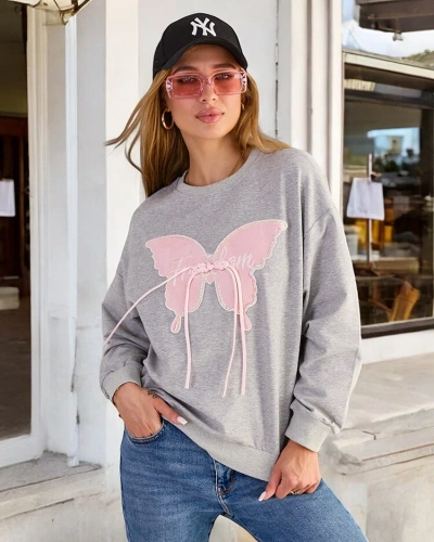 Royalfashion Women's Cotton Thin Print Sweatshirt