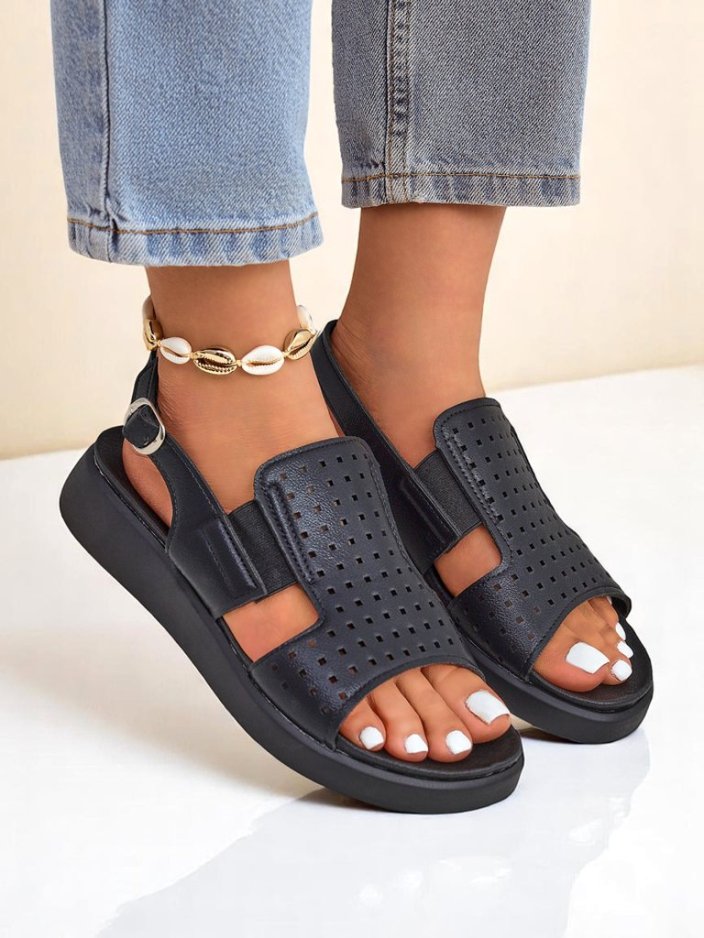 Royalfashion Women's BreezyStep Thick Sole Sandals