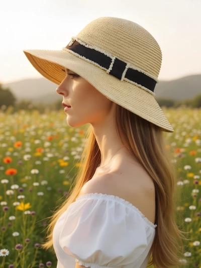 Royalfashion Naiste õlgkübar Sunny Meadow