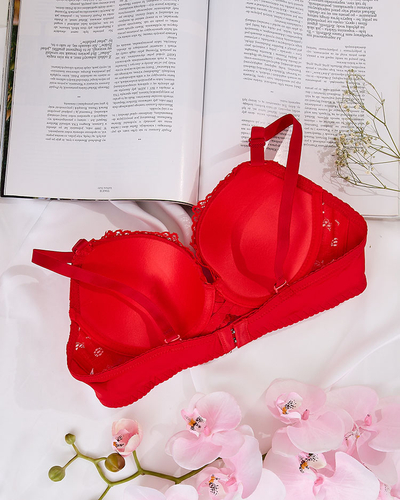 Royalfashion Women's bra decorated with lace