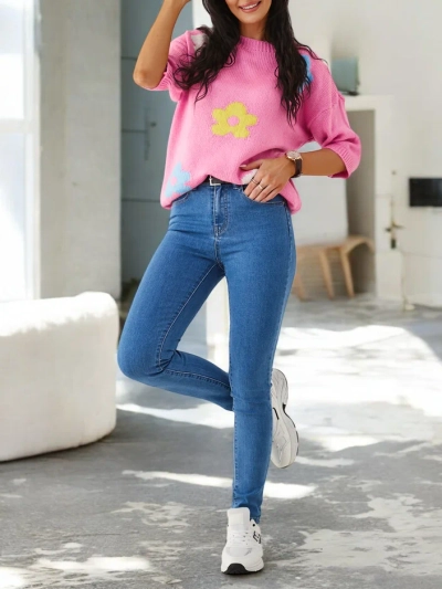 Royalfashion Naiste kitsad puuvillased teksad