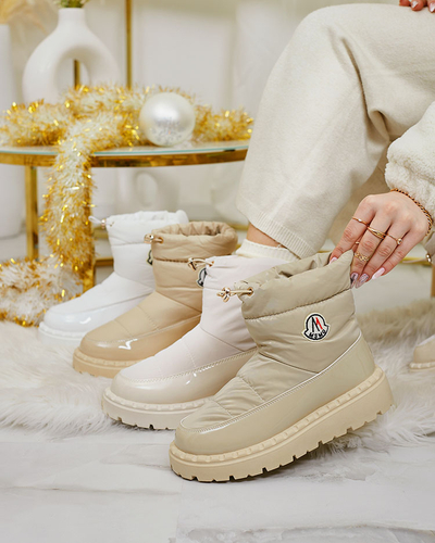 Royalfashion Женские сапоги-слипы светло-коричневого цвета Ireda