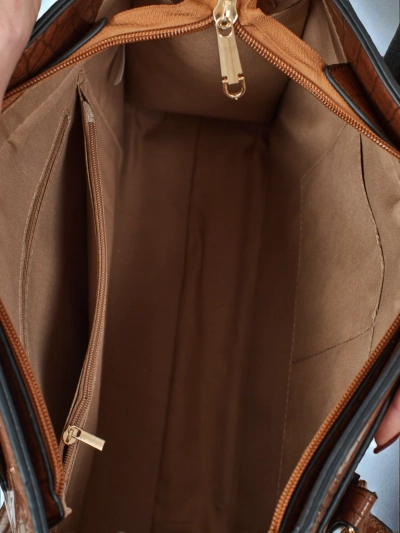 Naiste shopper-käekott Seraphyne, valmistatud ökonahast ja reljeefse mustriga