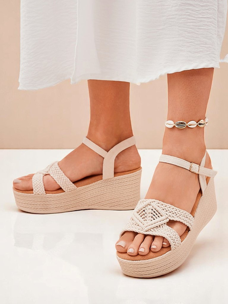 Royalfashion Naiste kiilkontsaga sandaalid, punutud Sunny Day