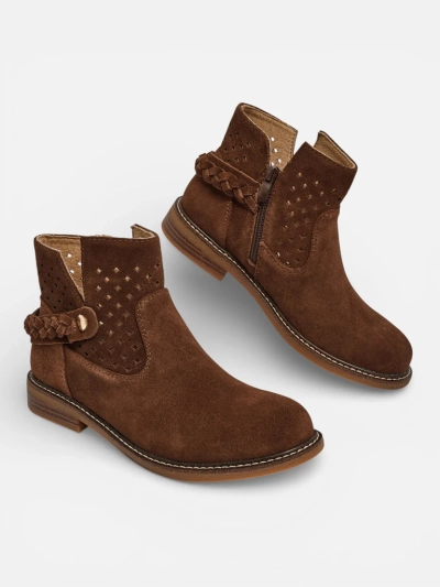 Ažuursed naturaalsest nahast naiste poolsaapad Unimi