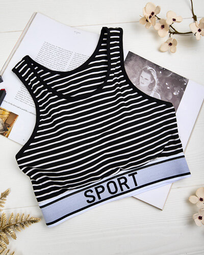 Royalfashion Naiste triibuline spordirinnahoidja
