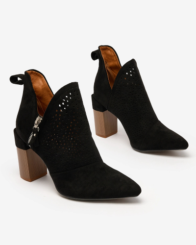 Royalfashion Mustad naiste kõrgemad stiletto saapad Swerros