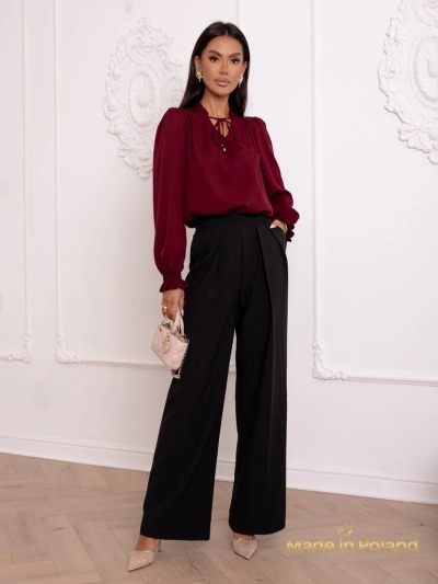 Women's blouse with decorative neckline Frankie