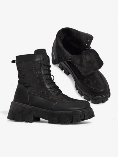 Женские ботинки Solvi из экокожи на шнуровке