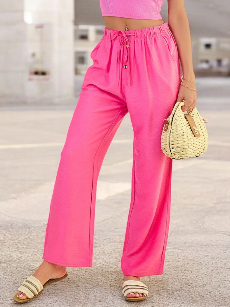 Royalfashion Women's wide fabric pants