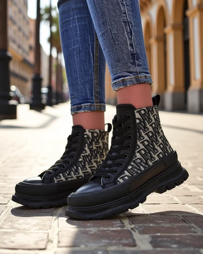 Женские ankle boots с принтом Zoriof