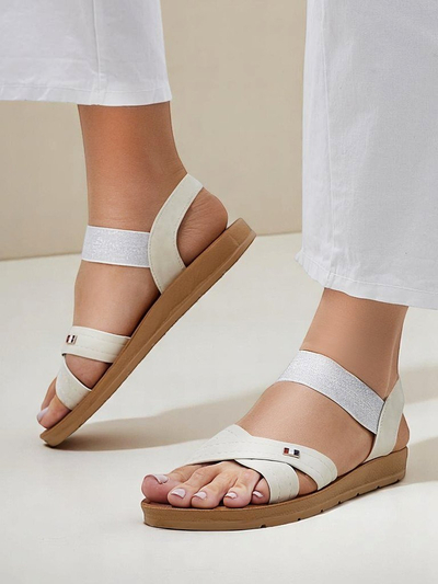 Royalfashion Women's elastic strap sandals Zerefis