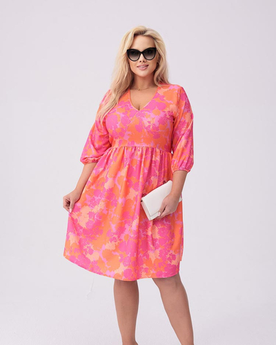 Royalfashion Naiste põlve pikkune kleit prindiga PLUS SIZE