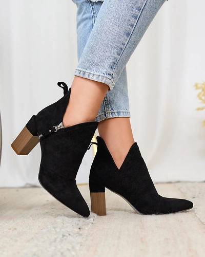 Royalfashion Mustad naiste kõrgemad stiletto saapad Swerros