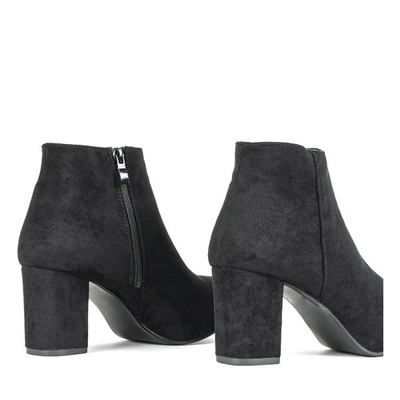 Black ankle boots on a higher post Soleah - Footwear