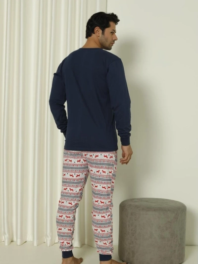 Royalfashion Рождественские мужские хлопковые пижамы 2-piece С Рождеством