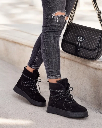 Royalfashion Women's lace-up snow boots Mommer