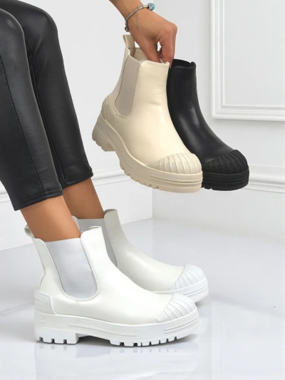 Amber Veil Platform Ankle Boots