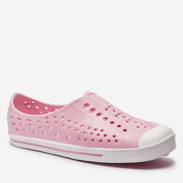 Pink openwork children's rubber sneakers Jiteri - Footwear