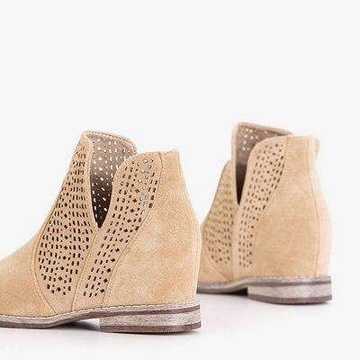 Brown boots on a hidden anchor a'la cowgirls Besiks- Footwear