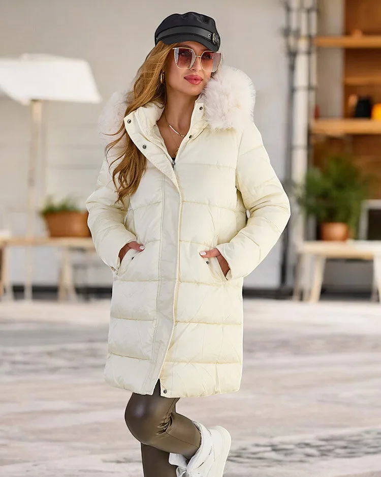 Royalfashion Naiste tikitud talvejope
