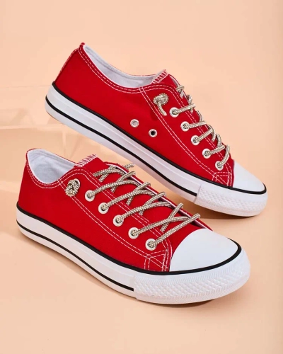 Royalfashion Naiste dekoratiivsete nööridega tossud Timi