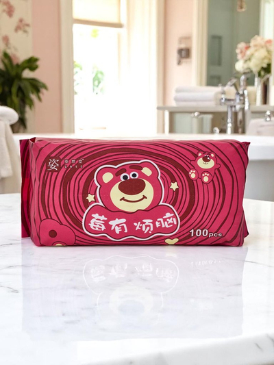 Влажные салфетки из хлопка 100 шт.