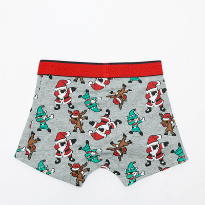 Gray boys 'Christmas boxer shorts - Underwear