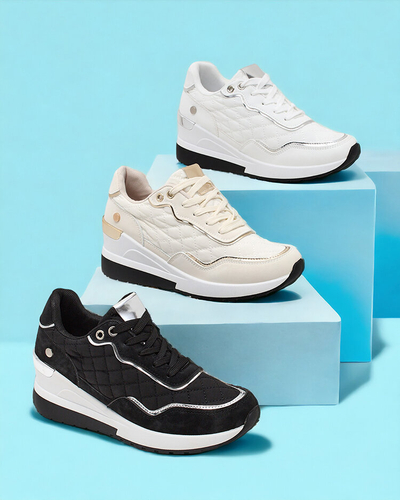 Royalfashion Women's sporty sneakers on a Lololi heel