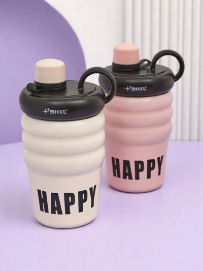 Royalfashion Thermal Mug with Spout Happy Cup