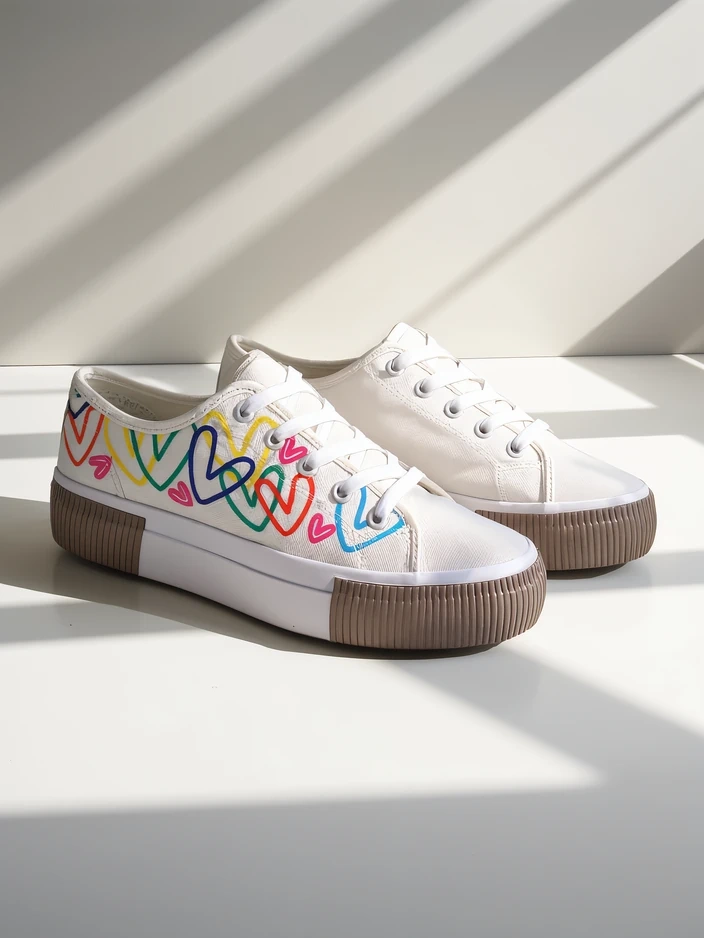 Royalfashion Naiste tenniset südame printiga Sercess