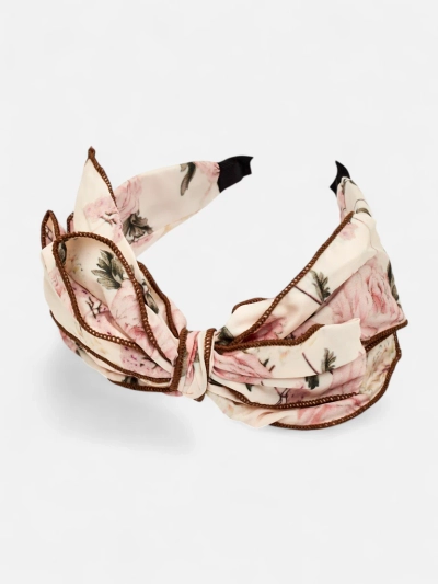 Royalfashion Повязка на голову с бантом в цветы