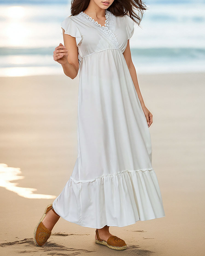 Royalfashion Naiste pikk pitsiga kleit